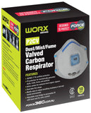 Force 360 Active Carbon Disposable Respirator (Carton of 24 Boxes - 10Pcs/Box) (RWRX252) Disposable Respiratory Mask Force 360 - Ace Workwear