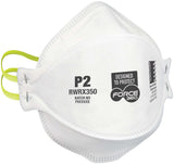 Force 360 P2 Flat Fold Disposable Respirator (Carton of 20 Boxes - 20Pcs/Box) (RWRX350) Disposable Respiratory Mask Force 360 - Ace Workwear