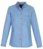 Biz Indie Ladies Long Sleeve Shirt (S017LL) Ladies Shirts Biz Collection - Ace Workwear