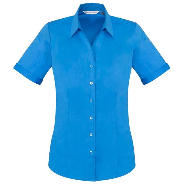 Biz Care Ladies Monaco Short Sleeve Shirt (S770LS) Ladies Shirts Biz Care - Ace Workwear