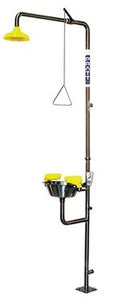 PRATT Combination Shower With Triple Nozzle Eye & Face Wash With Bowl. No Foot Treadle (SE603) Combination Units, signprice Pratt - Ace Workwear