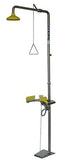 PRATT Combination Shower With Triple Nozzle Eye & Face Wash No Bowl. With Foot Treadle (SE689) Combination Units, signprice Pratt - Ace Workwear