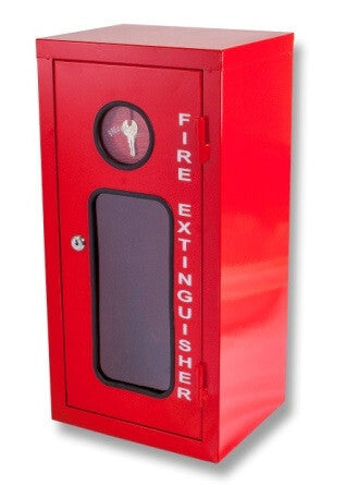 2.5kg Metal Lockable Fire Extinguisher Cabinet (250mm x 200mm x 500mm) Cabinets and Covers, signprice FFA - Ace Workwear
