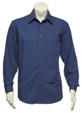 Biz Collection Micro Check Mens Long Sleeve Shirt (SH816) Mens Shirts Biz Collection - Ace Workwear
