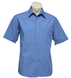 Biz Collection Micro Check Mens Short Sleeve Shirt (SH817) Mens Shirts Biz Collection - Ace Workwear