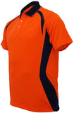 Bocini Hi Vis Panel Polo Short Sleeve (SP0717) Hi Vis Polo With Designs, signprice Bocini - Ace Workwear