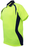 Bocini Hi Vis Panel Polo Short Sleeve (SP0717) Hi Vis Polo With Designs, signprice Bocini - Ace Workwear
