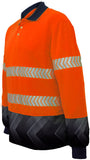 Bocini Hi Vis Sublimated Reflective Polo Long Sleeve (SP0724) Hi Vis Polo With Designs, signprice Bocini - Ace Workwear