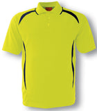 Bocini Hi Vis Safety Style Polo Short Sleeve (SP0752) Hi Vis Polo With Designs, signprice Bocini - Ace Workwear