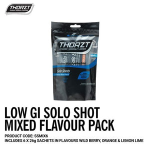 Thorzt Low GI Solo Shot Mixed Flavour Pack 26gm