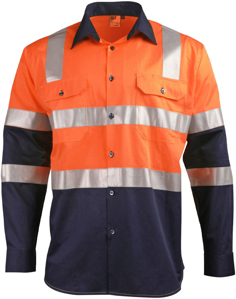 Winning Spirit Biomotion Day/Night Light Weight Safety Shirt With X Back Tape Configuration (SW70)