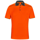 Winning Spirit Unisex Hi-Vis Bamboo Charcoal Vented SS Polo (SW79)