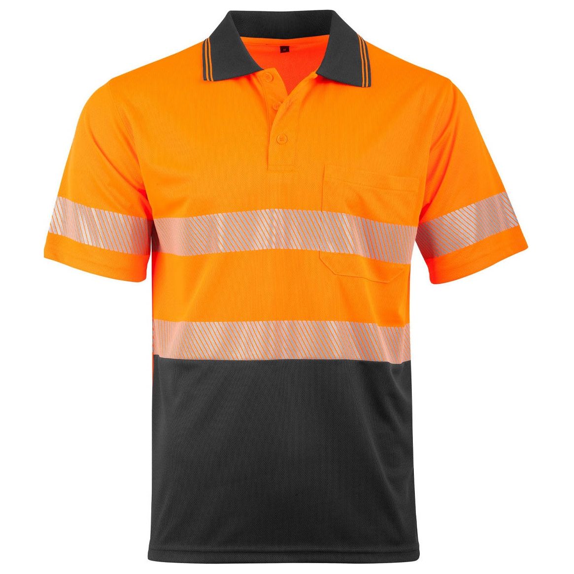 Winning Spirit Unisex Hi Vis Cooldry Segmented SS Polo (SW85) - Ace Workwear