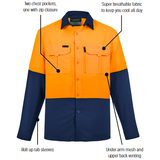 Syzmik Mens Hi Vis Outdoor L/S Shirt (ZW468)