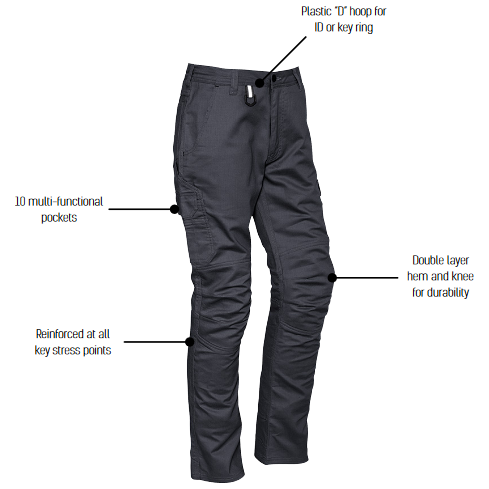 Syzmik Mens Rugged Cooling Cargo Pant (Stout) (ZP504S) - Ace Workwear