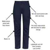 Syzmik Mens Summer Cargo Pant (Stout) (ZP145S)