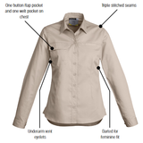 Syzmik Womens Lightweight Tradie Long Sleeve Shirt (ZWL121)