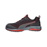 Puma Speed Black/Red Lace Up Fibreglass Toe Safety Shoe (SPEED) (Pre Order)