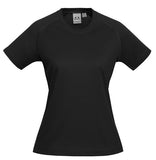 Biz Ladies Sprint Tee (T301LS) Plain T-Shirt (Tees) Biz Collection - Ace Workwear