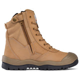 Mongrel Wheat High Leg ZipSider Boot W/ Scuff Cap (451050) (Pre Order) Zip Sided Safety Boots Mongrel - Ace Workwear