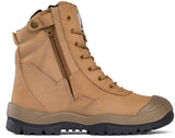 Mongrel Wheat High Leg ZipSider Boot W/ Scuff Cap (451050) (Pre Order) Zip Sided Safety Boots Mongrel - Ace Workwear