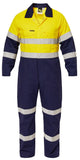 Workcraft Hi Vis Two Tone Cotton Drill Coveralls With Industrial Laundry Reflective Tape (WC3063)