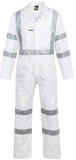 Workcraft Hi Vis Cotton Drill Coverall With CSR Reflective Tape - Night Use Only (WC3254)