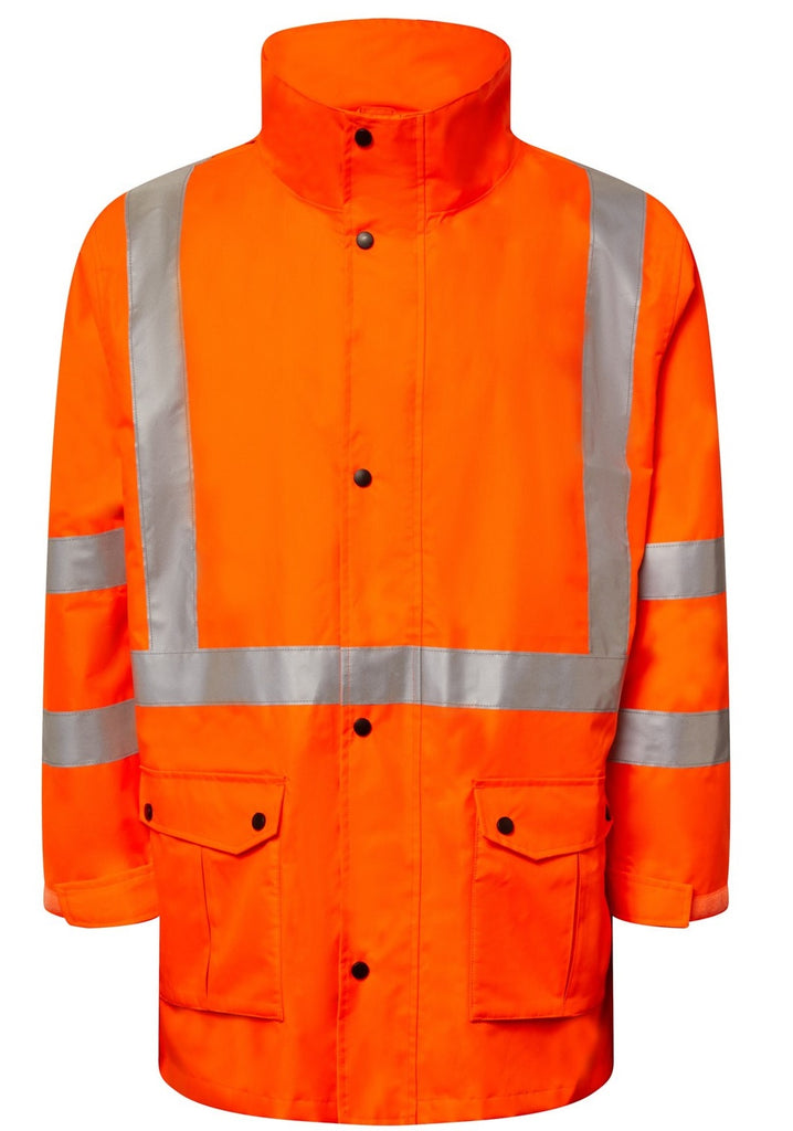Workcraft NSW Rail Hi Vis Reflective Jacket With X Pattern Tape (WW9017)