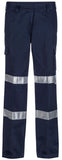 Workcraft Ladies Reflective Mid Weight Cargo Cotton Drill Trouser With Tape (WPL075)
