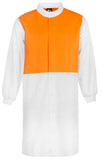 Workcraft Hi Vis Long Sleeve Food Industry Long Length Dustcoat With Mandarin Collar (WJ3194)