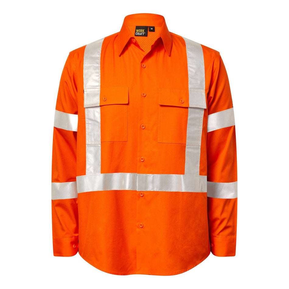 Workcraft Hi Vis NSW Reflective Rail Shirt (WS6035) - Ace Workwear
