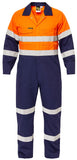 Workcraft Hi Vis Two Tone Cotton Drill Coveralls With Industrial Laundry Reflective Tape (WC3063)