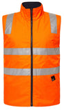 Workcraft Hi Vis Reversible Fleece Vest With Reflective Tape (WW9014)