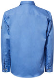 Workcraft Lightweight Long Sleeve Half Placket Cotton Drill Shirt With Contrast Buttons (WS3029)