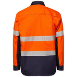 Workcraft Hi Vis Long Sleeve Vented Reflective Rip Stop Shirt (WS6068)