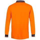 Workcraft Hi Vis Two Tone Lightweight Long Sleeve Micromesh Polo With Pocket (WSP209)