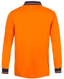 Workcraft Hi Vis Two Tone Lightweight Long Sleeve Micromesh Polo With Pocket (WSP209)
