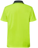 Workcraft Hi Vis Two Tone Short Sleeve Micromesh Polo With Pocket (WSP201)