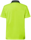 Workcraft Hi Vis Two Tone Lightweight Short Sleeve Micromesh Polo With Pocket (WSP208)