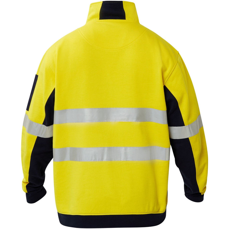 Workcraft Hi Vis Half Zip Cotton Reflective Pullover (WT8018) - Ace Workwear