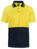 Workcraft Hi Two Tone Short Sleeve Cotton Back Polo With Pocket (WSP401)