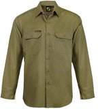 Workcraft Lightweight Long Sleeve Vented Cotton Drill Shirt (WS4011)