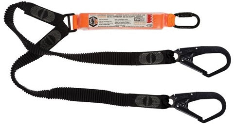 LINQ Elite Double Leg Elasticated Lanyard with Hardware KD & SD X2 (WLE2KDSD) Double Elasticated Lanyard, signprice LINQ - Ace Workwear