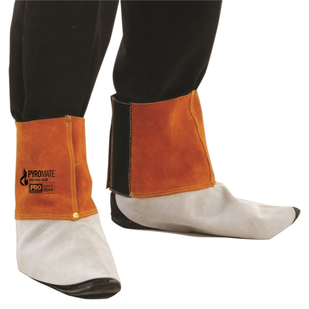Pyromate Welders Leather Spats Protective Workwear ProChoice - Ace Workwear