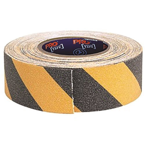 Self Adhesive Non Slip Grip Hazard Tape Yellow/Black Barricade and Hazard Tapes ProChoice - Ace Workwear