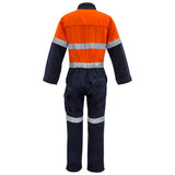 Syzmik Hi Vis Mens Orange Flame HRC 2 Hoop Taped Spliced Overall - Ace Workwear (4043130273836)