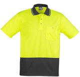 Syzmik Unisex Hi Vis Basic Spliced Polo - Short Sleeve (ZH231) - Ace Workwear (4410808402054)