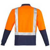Syzmik Mens Hi Vis Spliced Polo - Long Sleeve Shoulder Taped (ZH234)
