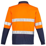 Syzmik Mens Hi Vis Spliced Polo - Long Sleeve Hoop Taped (ZH235)