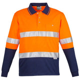 Syzmik Mens Hi Vis Spliced Polo - Long Sleeve Hoop Taped (ZH235)